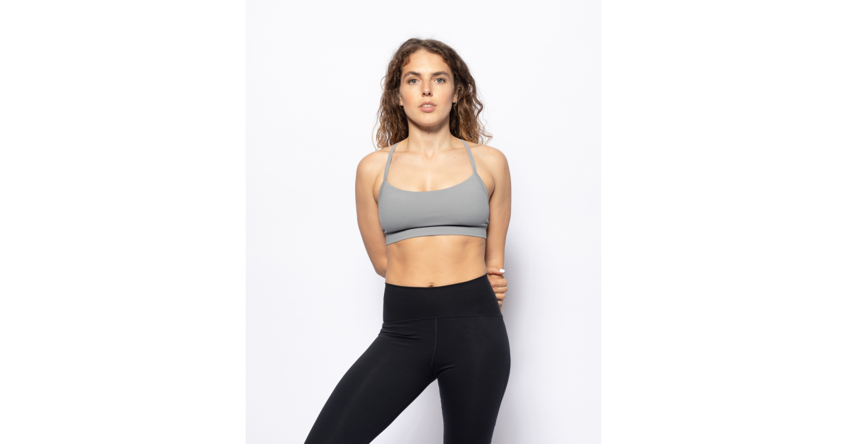 BIBI body sportovní podprsenka šedá | Kinoko