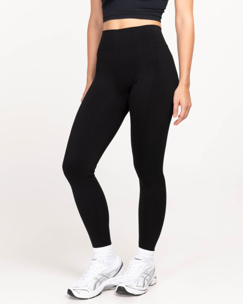 LEONA  tvarovací scrunch legíny černá