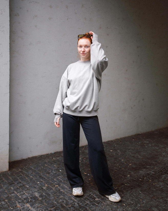 SARA mikina šedá