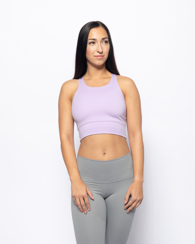 COLLETE body crop top fialový