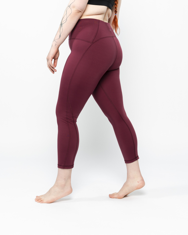 LEELA body 7/8 legíny bordó