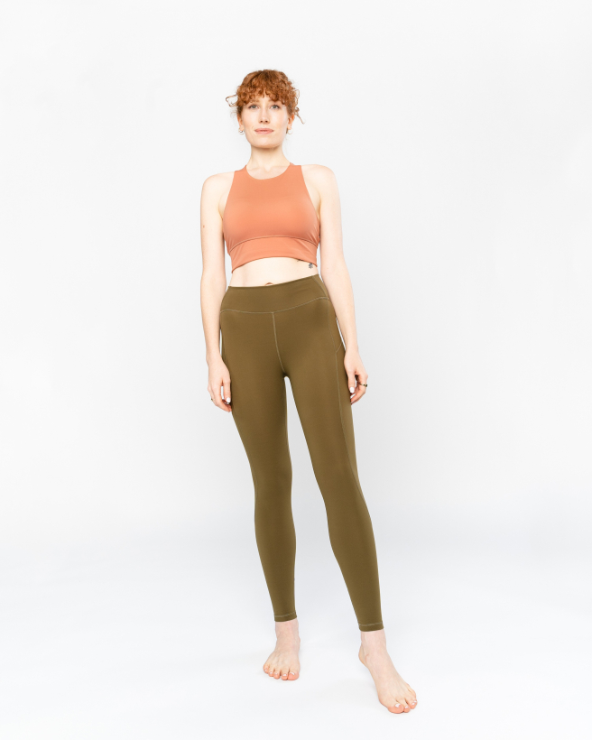 LUCCA move legíny khaki
