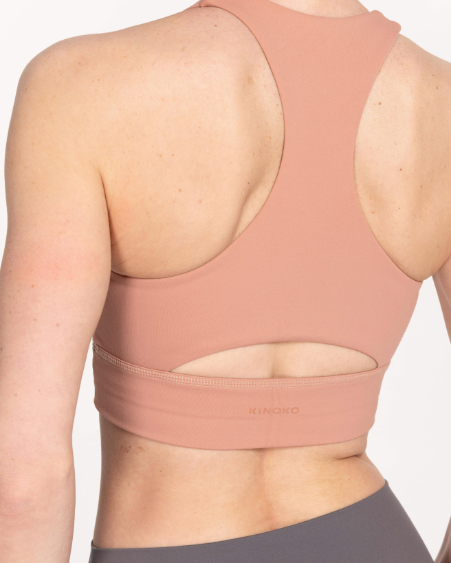 BELLA hug sportovní podprsenka starorůžová